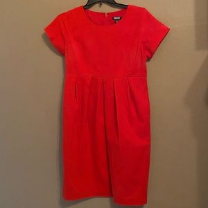 DKNY red dress, with pockets!